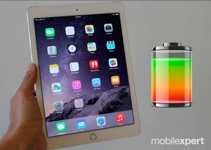 Testes de bateria do iPad Air2